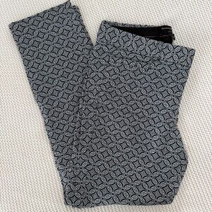 Banana Republic Sloan Fit Navy and Gray Paisley Pants